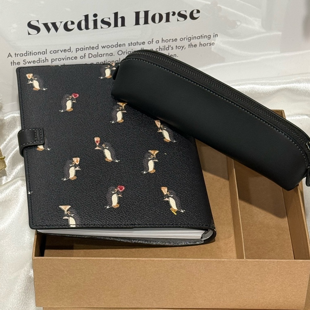 Coach Boxed Notebook And Pencil Case Set - Picture 4 of 10